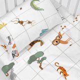 Sengetj st HappyFriday HF Mini Savanna Multifarvet Vugge til baby 2 Dele #2