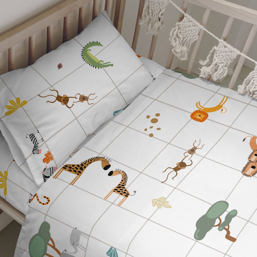 Dynebetrk st HappyFriday Mini savanna Multifarvet Vugge til baby 2 Dele #11