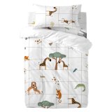 Dynebetrk st HappyFriday Mini savanna Multifarvet Vugge til baby 2 Dele #1