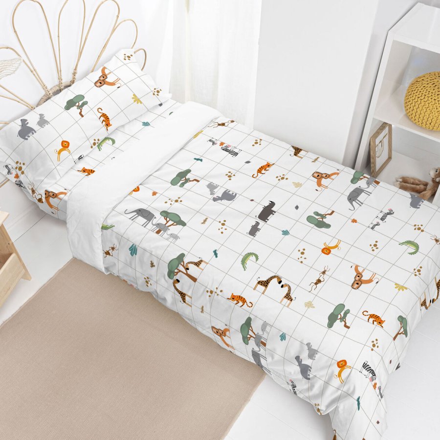 Dynebetrk st HappyFriday Mini savanna Multifarvet Seng 105 2 Dele #16