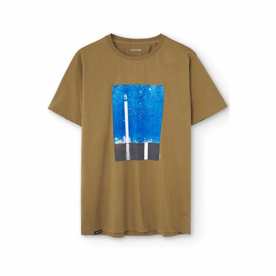 Kortrmet T-shirt til Mnd Astore Camel Brun #1
