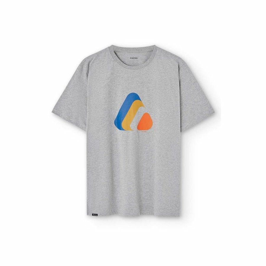 Kortrmet T-shirt til Mnd Astore Deloof Mrkegr #1