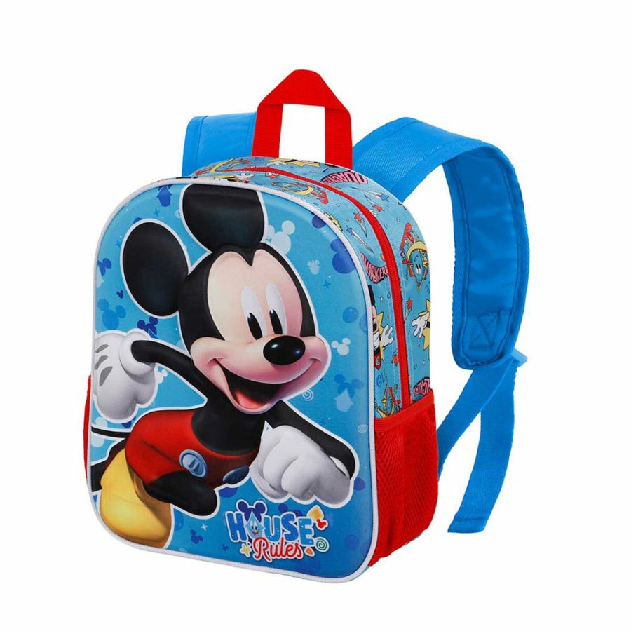 3D Skoletaske Mickey Mouse Karactermania Bl 26 x 11 x 31 cm #1