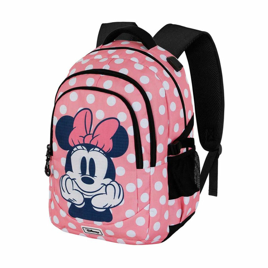 Skoletaske Minnie Mouse Karactermania Pink 34 x 21 x 46 cm #1