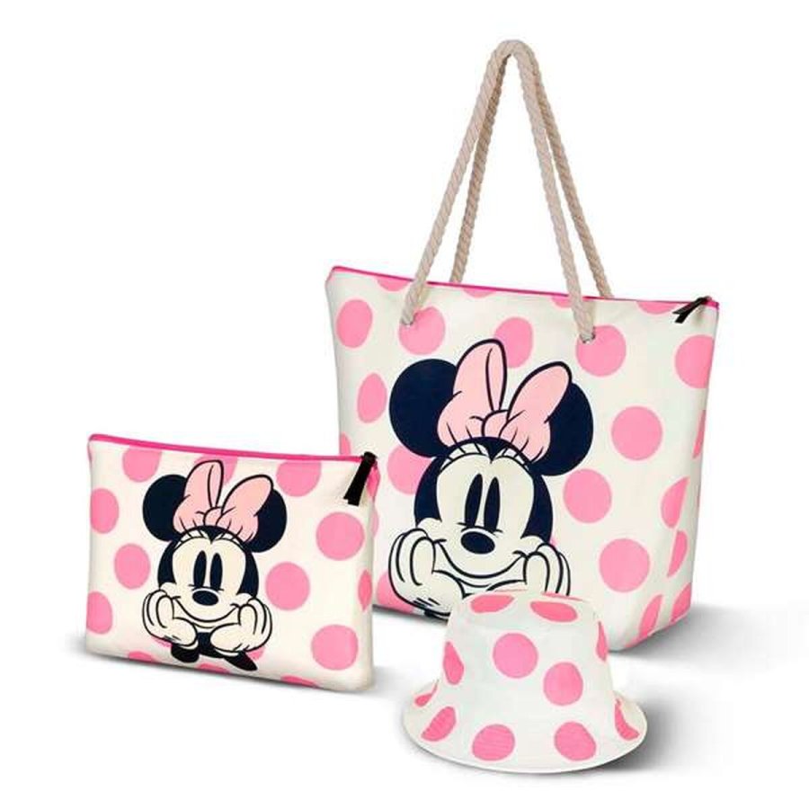 Strandtaske Minnie Mouse Pink #5