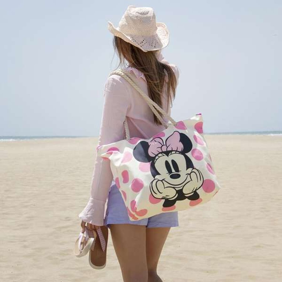 Strandtaske Minnie Mouse Pink #6