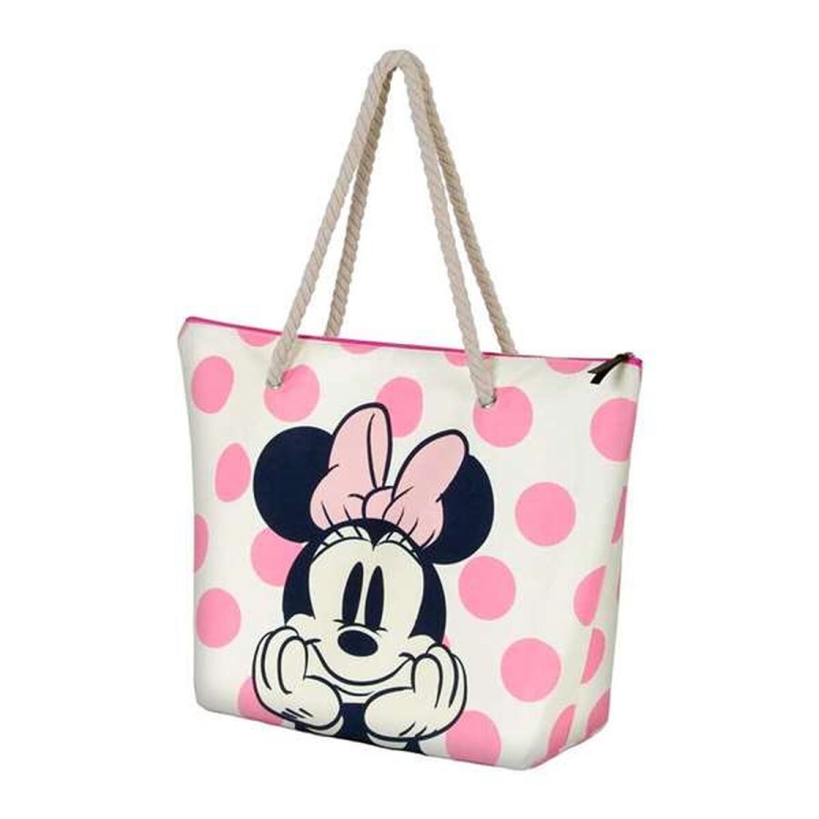 Strandtaske Minnie Mouse Pink #7