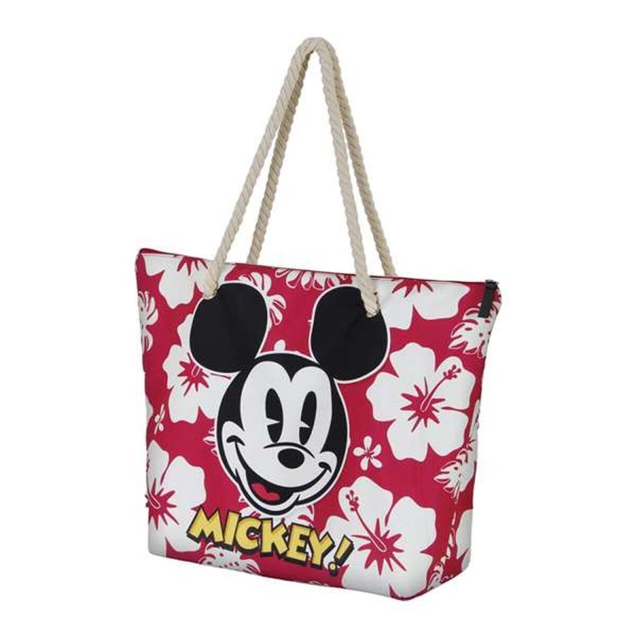 Strandtaske Mickey Mouse hawaii Pink #6