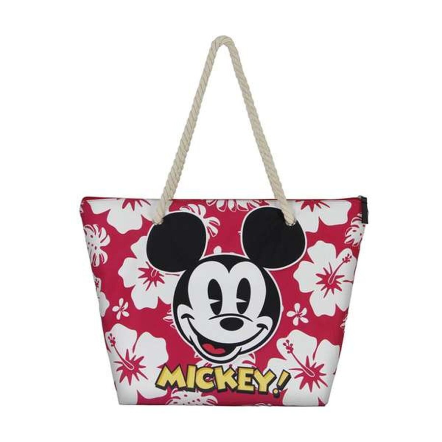 Strandtaske Mickey Mouse hawaii Pink #7