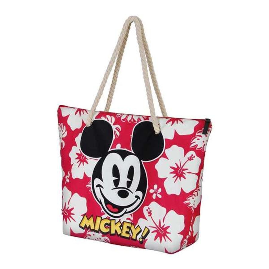 Strandtaske Mickey Mouse hawaii Pink #2