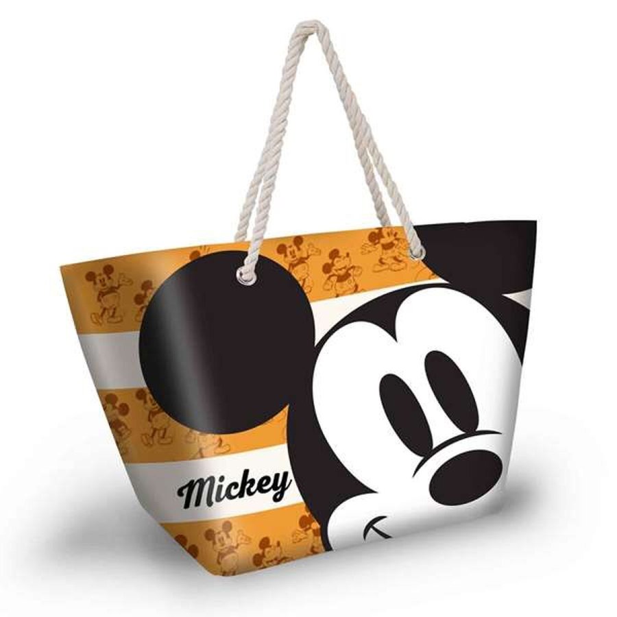 Strandtaske Mickey Mouse Gul #1