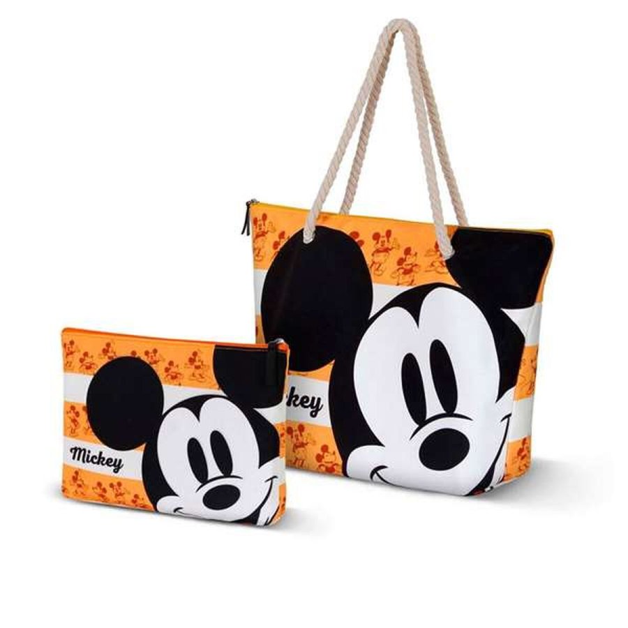 Strandtaske Mickey Mouse Gul #5
