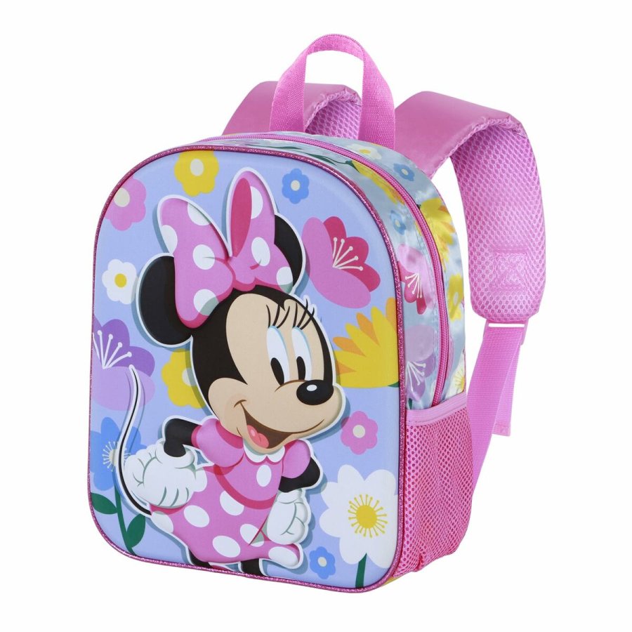 3D Skoletaske med Hjul Minnie Mouse Spring Pink #2