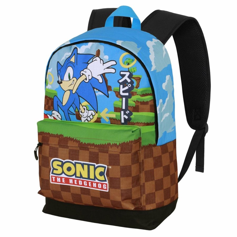 Skoletaske Sonic Greenhill Multifarvet 31 x 18 x 44 cm #2