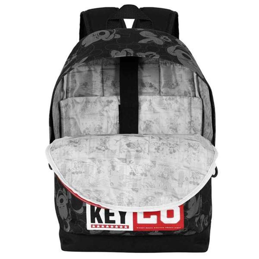 Skoletaske Mickey Mouse Sort #5