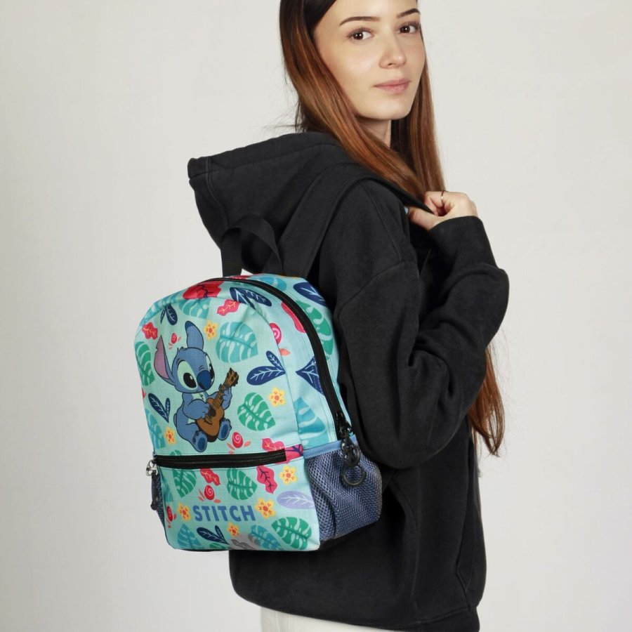 Skoletaske Lilo & Stitch Guitar 26 x 12 x 33 cm Multifarvet #4