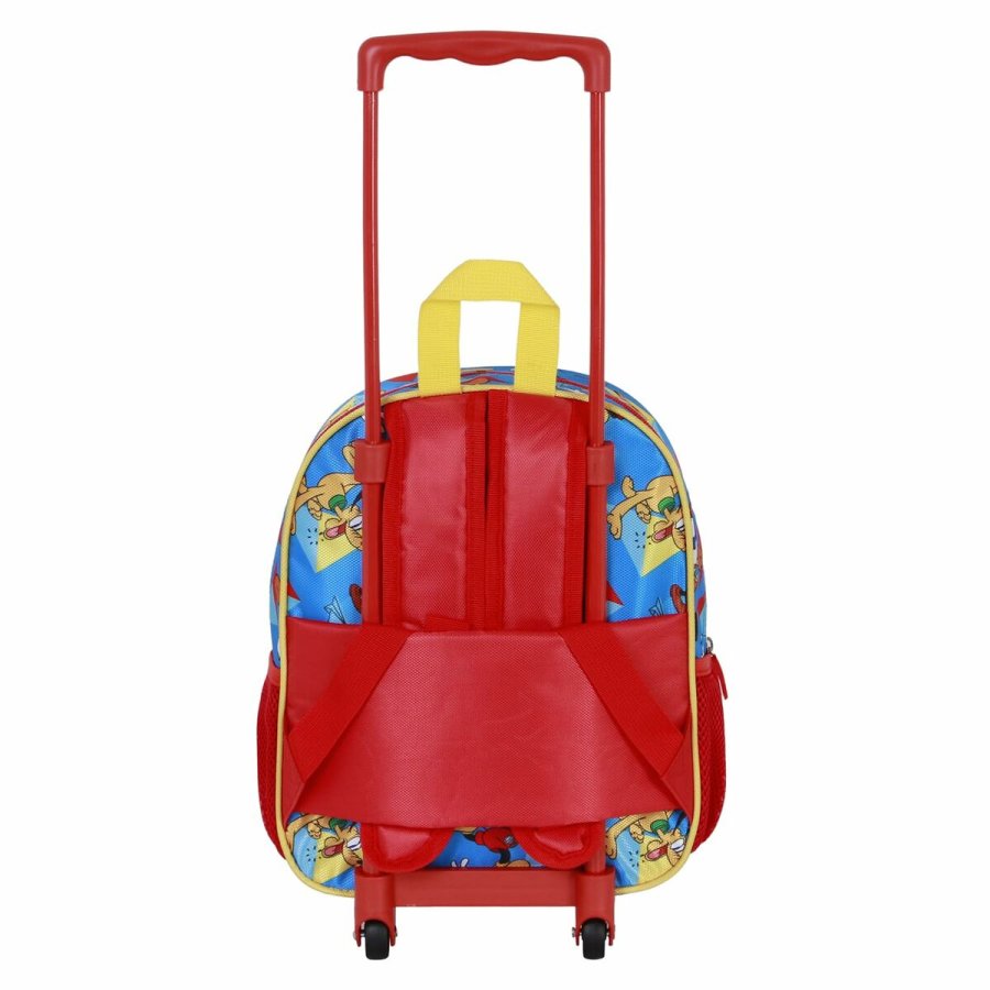 3D Skoletaske med Hjul Mickey Mouse Scooter Bl Rd 26 x 13 x 34 cm #7