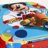 3D Skoletaske med Hjul Mickey Mouse Scooter Bl Rd 26 x 13 x 34 cm #2