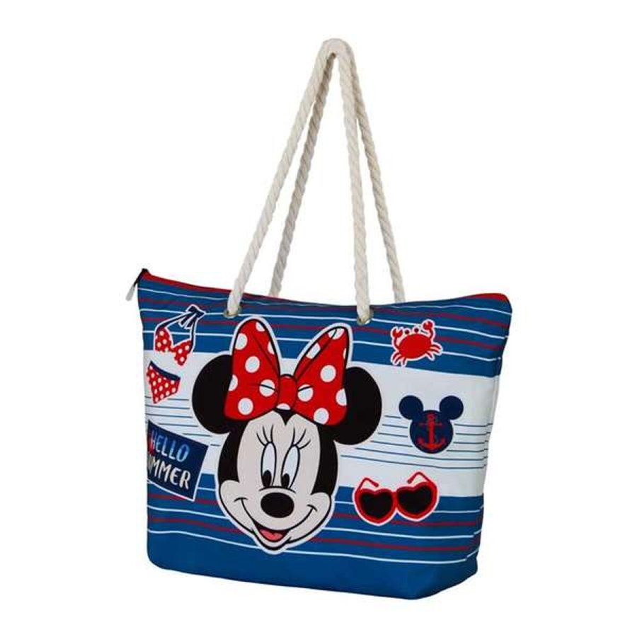 Strandtaske Minnie Mouse Bl� #2