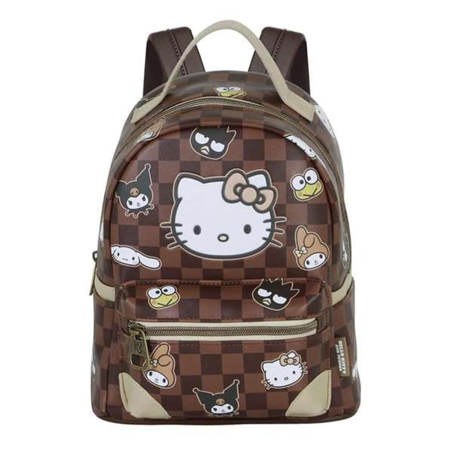Skoletaske Hello Kitty Brun #4