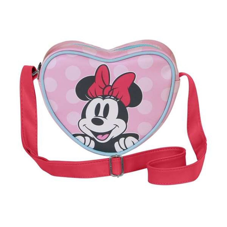 Skuldertaske Minnie Mouse Pink 15,5 x 21 x 6,5 cm #2