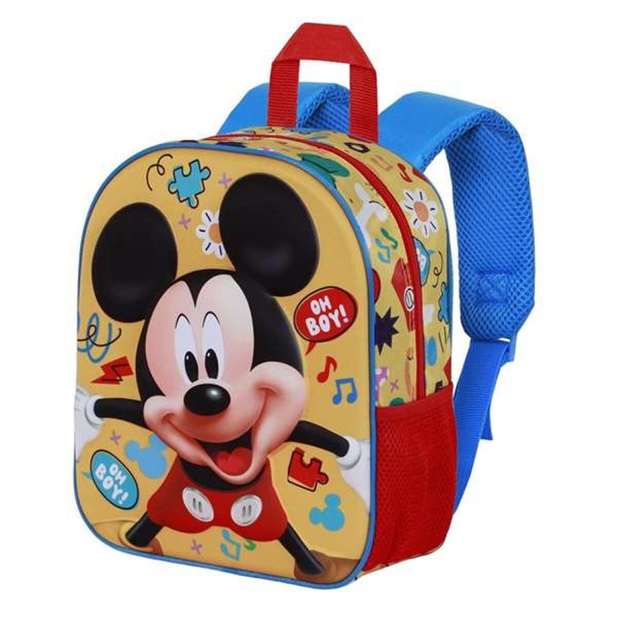 Skoletaske Mickey Mouse Gul 30 x 25 x 10 cm #1