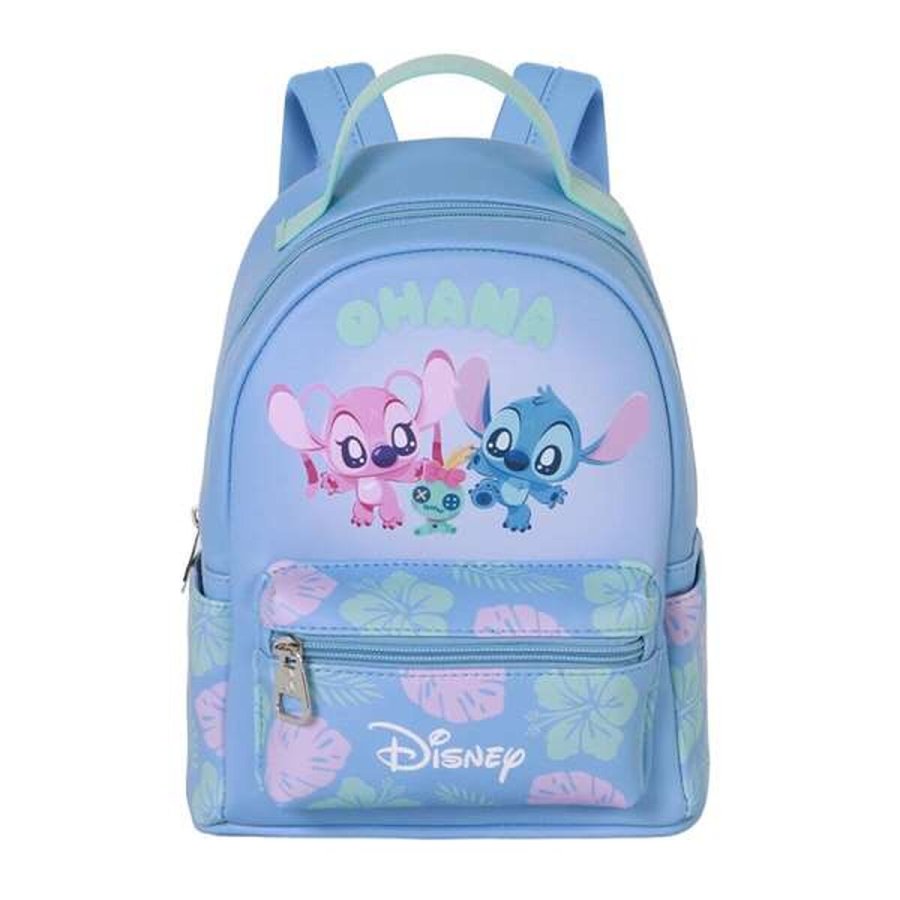 Skoletaske Lilo & Stitch Bl� 25 x 22 x 15 cm #1