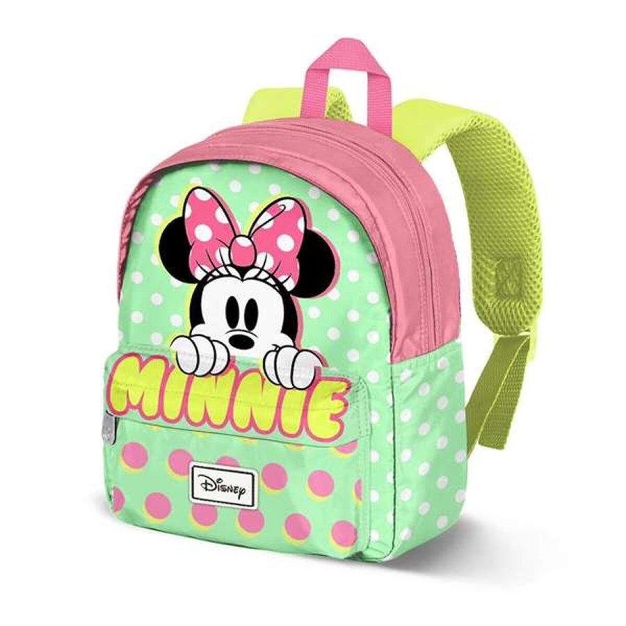 Skoletaske Minnie Mouse Gr�n 27 x 22 x 10 cm #1