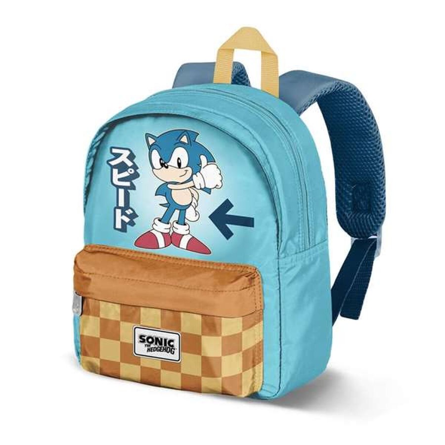 Skoletaske Sonic Bl� 27 x 22 x 10 cm #1