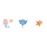 Barnesengbeskytter Cool Kids Mermaid (60 x 60 x 60 + 40 cm) #2