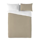 Nordisk cover Naturals FUNDA NORDICA BICOLOR REVERSIBLE Hvid Beige 140 x 200 cm Vendbar #1
