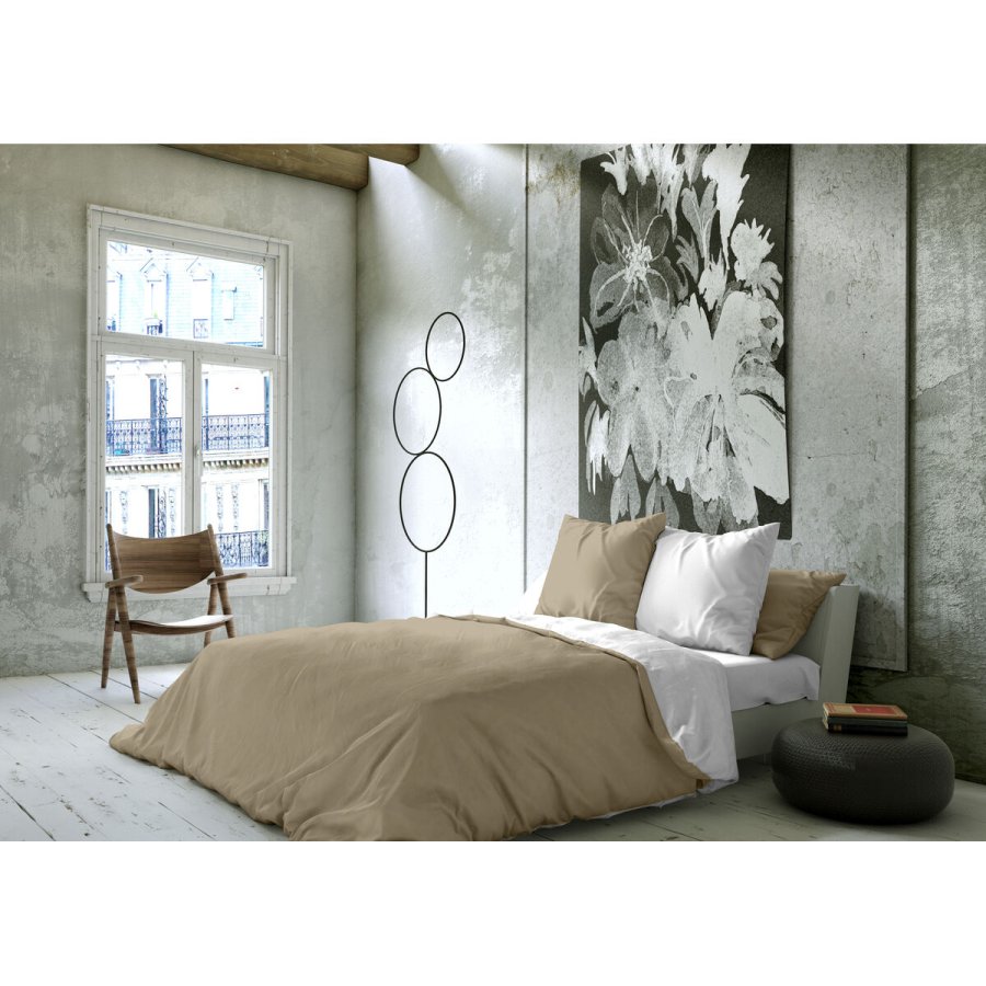 Nordisk cover Naturals FUNDA NORDICA BICOLOR REVERSIBLE Hvid Beige 140 x 200 cm Vendbar #5