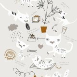 Nordisk cover Panzup Cats Seng 180/190 (260 x 220 cm) #4
