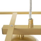 Loftslampe 45 x 20 x 20 cm Krystal Gylden Metal Hvid #2