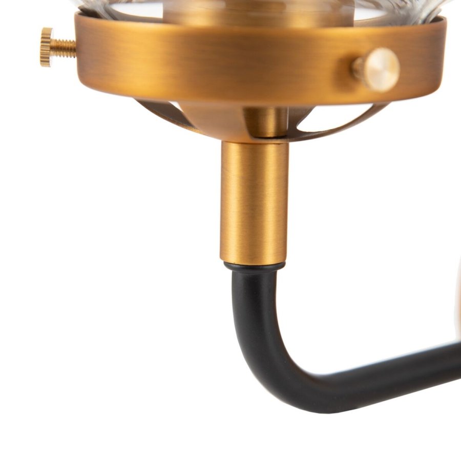 Vglampe 33 x 23,5 x 32,5 cm Krystal Gylden Metal #3