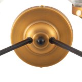 Vglampe 33 x 23,5 x 32,5 cm Krystal Gylden Metal #2