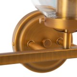 Vglampe 60 x 20 cm Krystal Gylden Metal #4