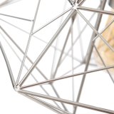 Loftslampe 30 x 30 x 36 cm Metal Slv #4