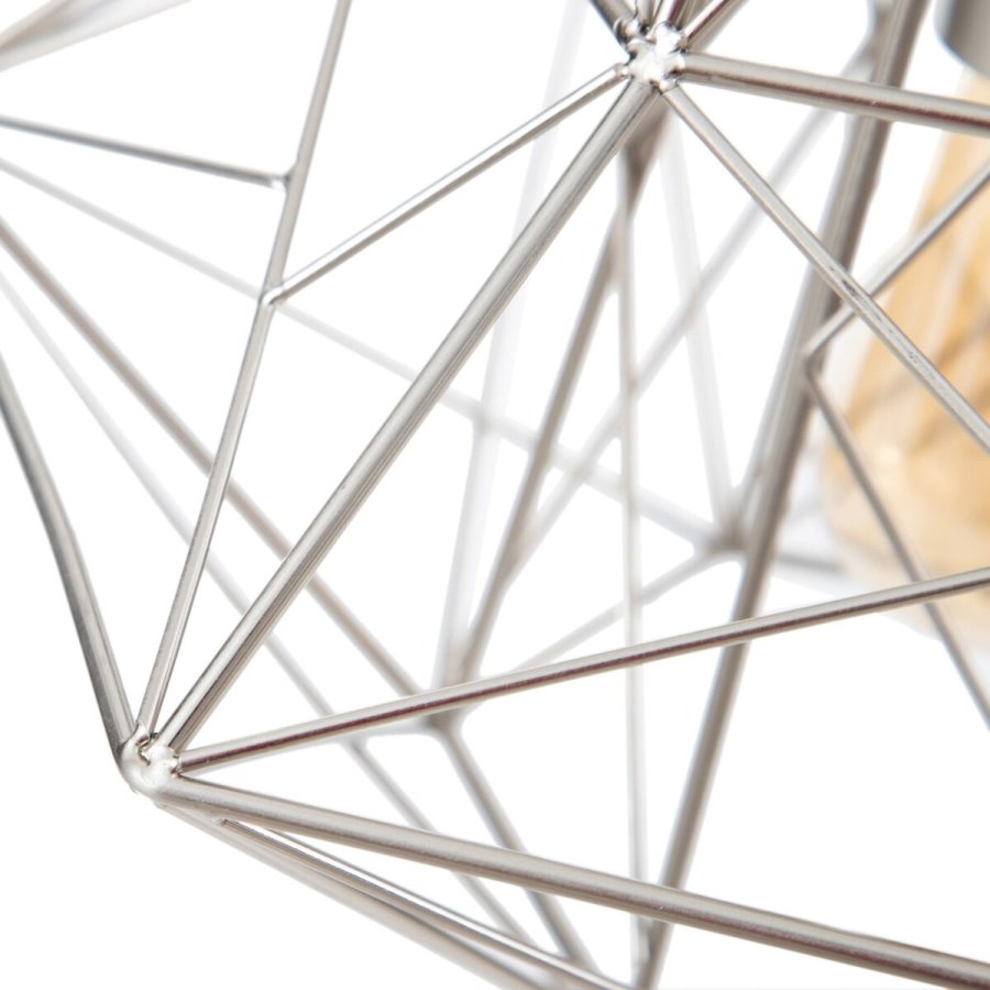 Loftslampe 30 x 30 x 36 cm Metal Slv #4