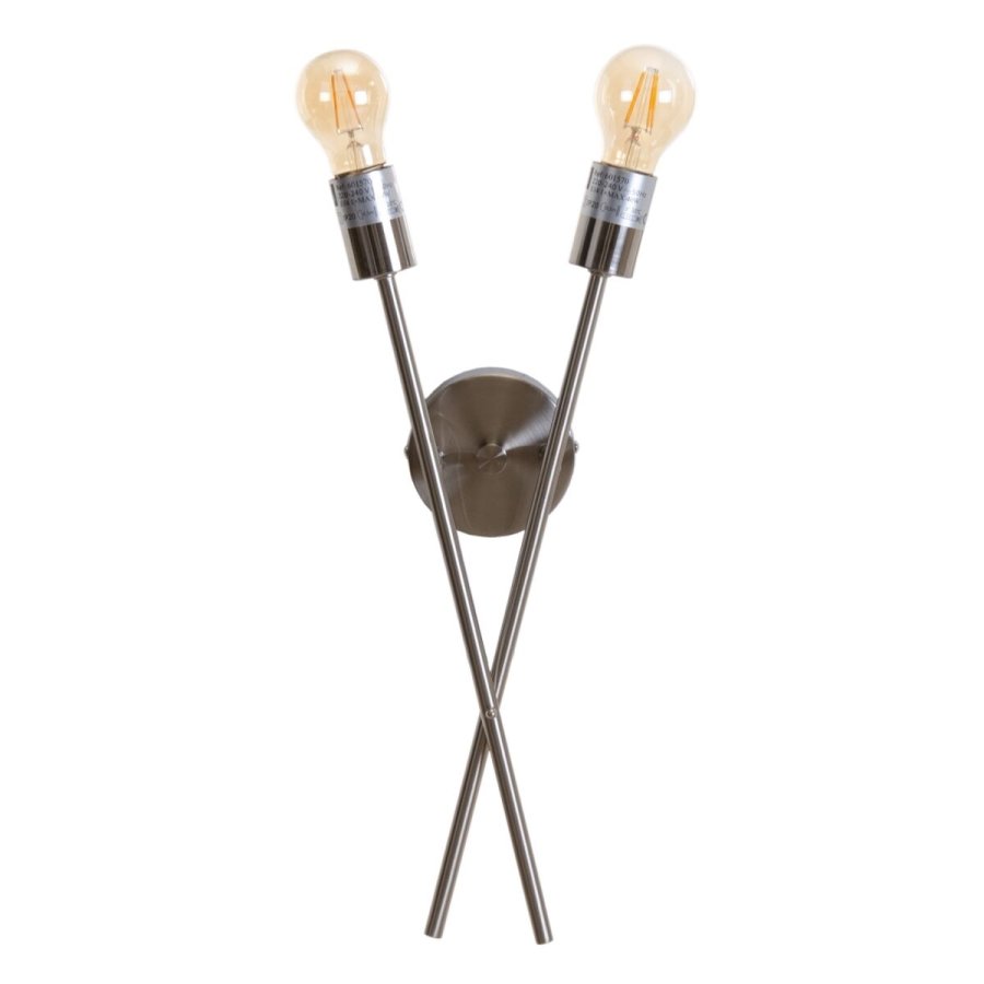 Vglampe 18 x 10 x 45 cm Metal Slv #1