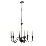 Loftslampe Hvid Sort Jern 40 W 220 V 65 x 65 x 49,5 cm #1