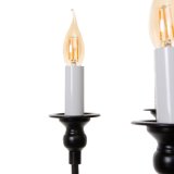 Loftslampe Hvid Sort Jern 40 W 220 V 65 x 65 x 49,5 cm #5