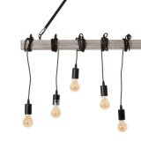 Loftslampe 107 x 5 x 15 cm Sort Metal #3