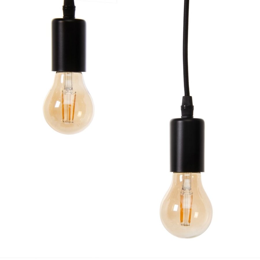 Loftslampe 107 x 5 x 15 cm Sort Metal #6