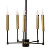 Loftslampe 40,5 x 43 x 33 cm Sort Gylden Metal #7