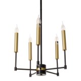 Loftslampe 40,5 x 43 x 33 cm Sort Gylden Metal #6