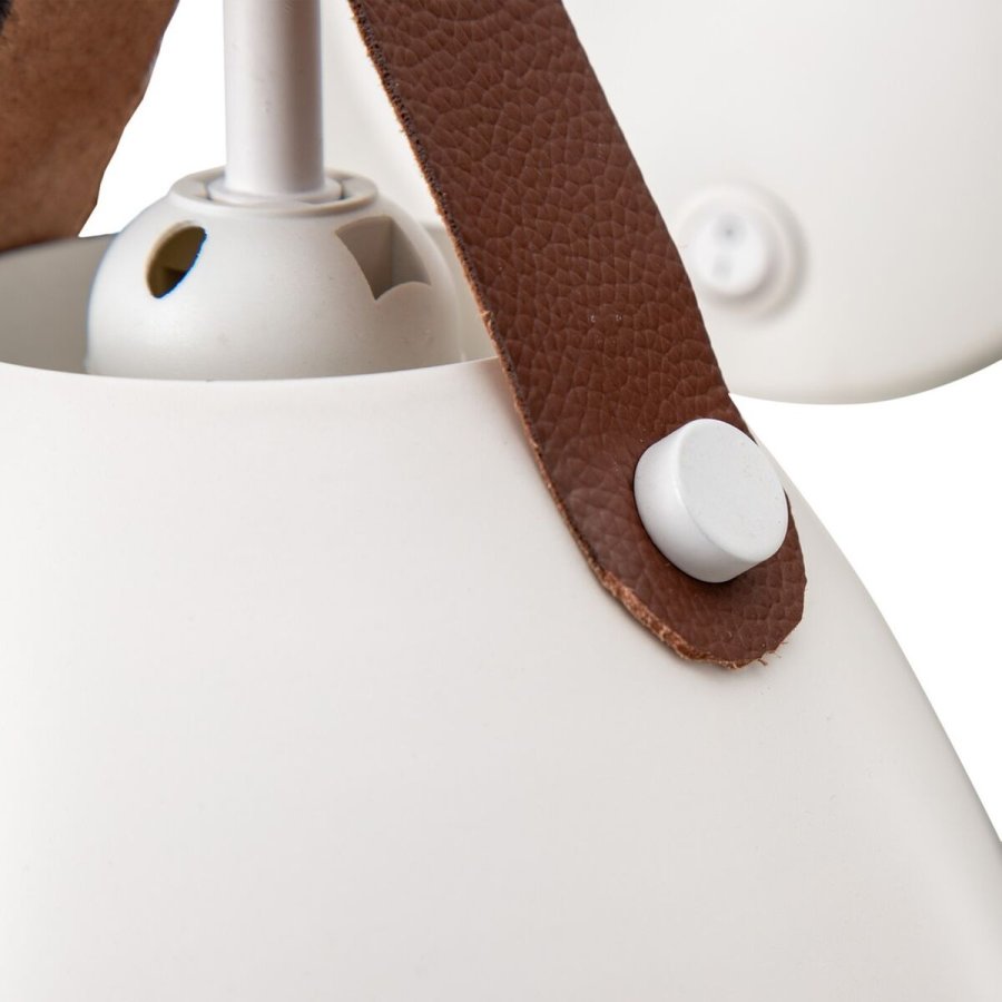 Vglampe 17 x 25 x 20 cm Metal Hvid #4