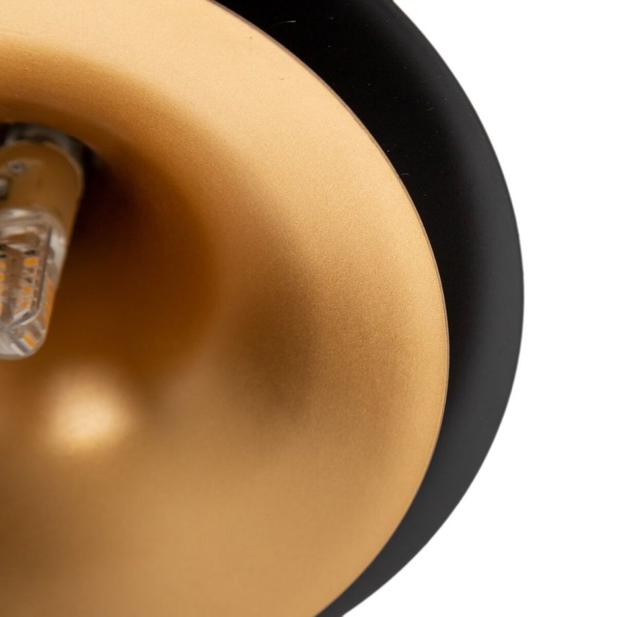 Loftslampe 36 x 36 x 130 cm Sort Gylden Metal  18,5 cm #6