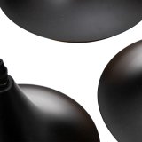 Loftslampe 36 x 36 x 130 cm Sort Gylden Metal  18,5 cm #3