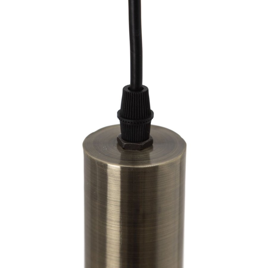 Loftslampe Sort Gylden Metal 16 x 16 x 30 cm #6